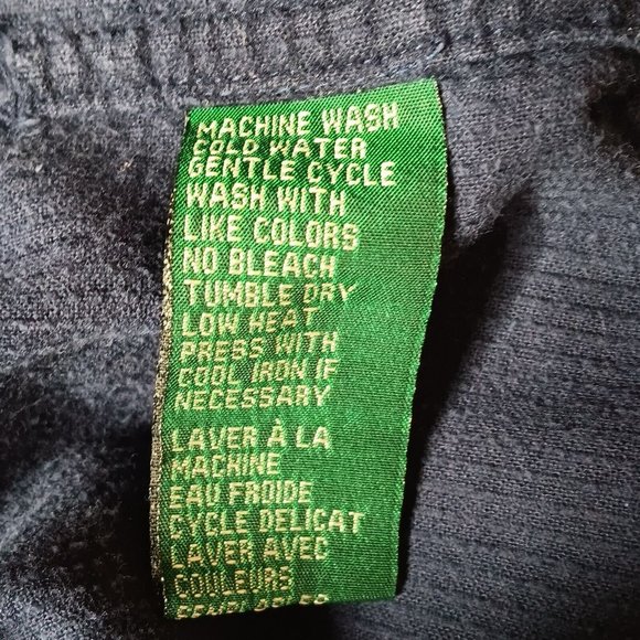 Lauren Ralph Lauren Womens Large Shirt Jacket Blue Corduroy Wide Wale Oversized - Picture 10 of 10